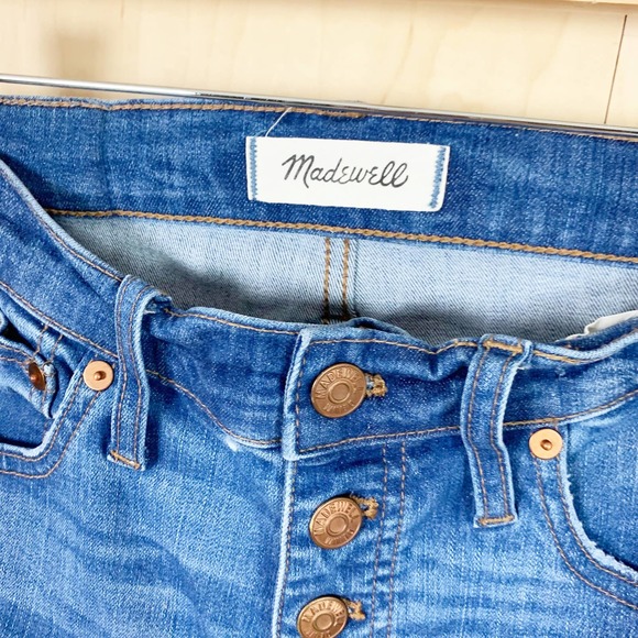 Madewell Women's Cali Demi Boot Distressed Jeans Size 27 - Picture 5 of 8